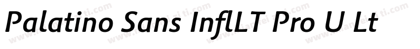 Palatino Sans InflLT Pro U Lt It字体转换